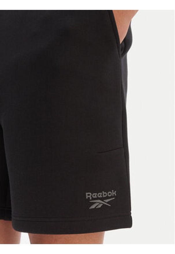 Reebok Szorty sportowe Armstrong RK25546CCM Czarny Regular Fit. Kolor: czarny. Materiał: syntetyk. Styl: sportowy