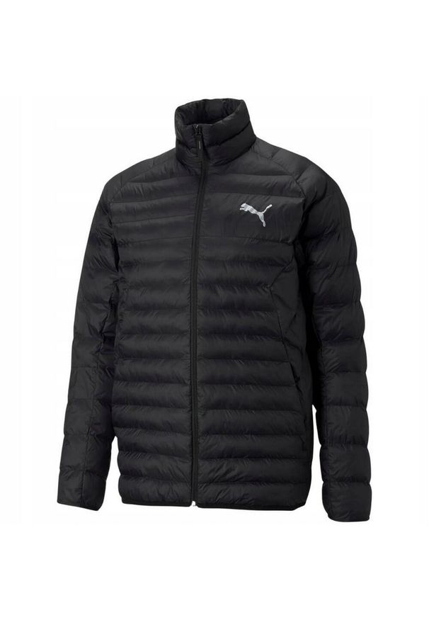 Puma - Męska Kurtka PackLITE PrimaLoft Padded Jacket. Kolor: czarny. Materiał: puch. Technologia: Primaloft. Sport: turystyka piesza