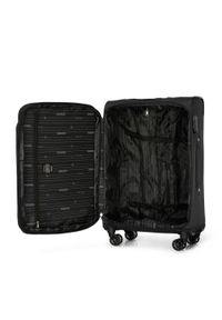 Wittchen - Średnia walizka miękka jednokolorowa czarna. Kolor: czarny. Materiał: poliester. Styl: elegancki #3