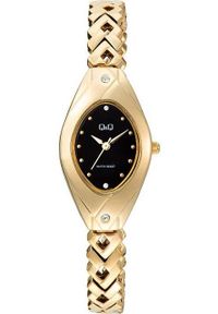 Zegarek damski QQ F09A-004P CYRKONIE złoty. Kolor: złoty #1
