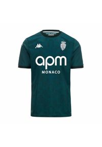 Kappa - Dziecięca koszulka wyjazdowa AS Monaco Kombat 2024/25. Kolor: zielony. Sport: piłka nożna