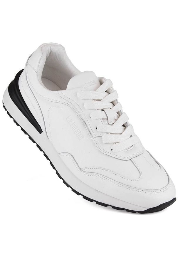 Big-Star - Skórzane buty sportowe Big Star INT1980B białe. Okazja: na co dzień. Kolor: biały. Materiał: skóra. Szerokość cholewki: normalna
