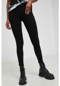 Answear Lab jeansy damskie kolor czarny medium waist. Kolor: czarny. Styl: wakacyjny