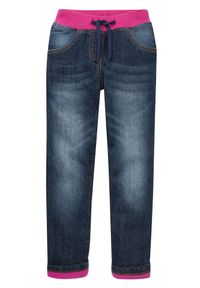 bonprix - Wygodne dżinsy termiczne na podszewce z polaru. Kolekcja: plus size. Kolor: niebieski. Styl: elegancki #1