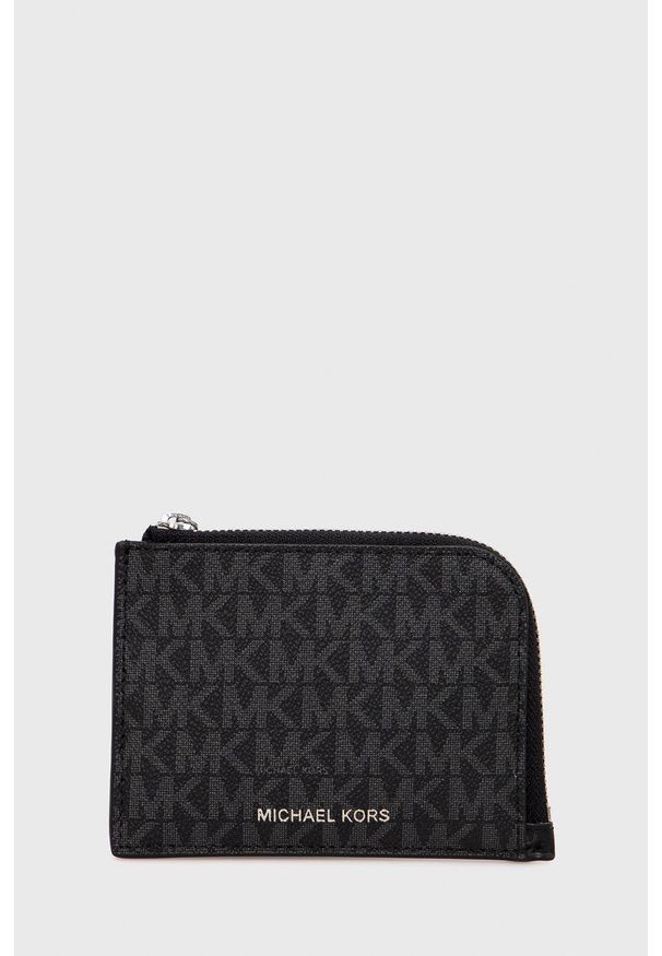 Michael Kors portfel i etui na karty 39F1LHDF5B męski kolor czarny. Kolor: czarny. Materiał: materiał