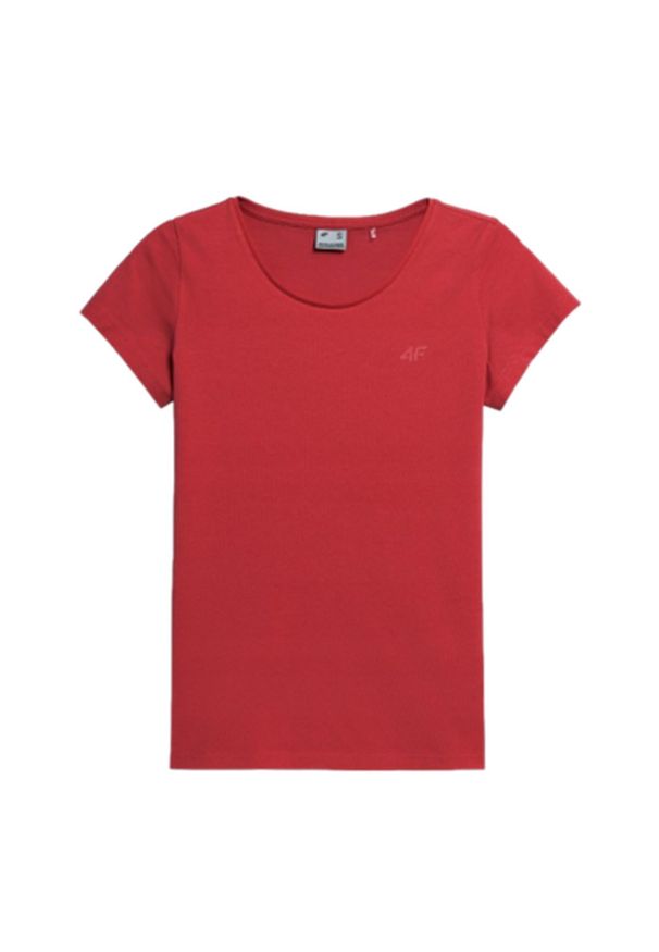 4f - Koszulka Damska 4F. Kolor: czerwony