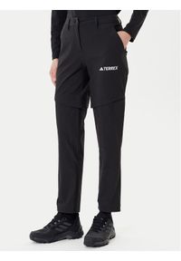 Adidas - adidas Spodnie outdoor Terrex Multi IZ3322 Czarny Regular Fit. Kolor: czarny. Materiał: syntetyk. Sport: outdoor