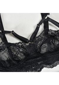 Intica - Komplet bielizny tiulowej z koronką na wyjątkowe okazje Alise. Kolor: biały. Materiał: tiul, koronka. Wzór: koronka #2