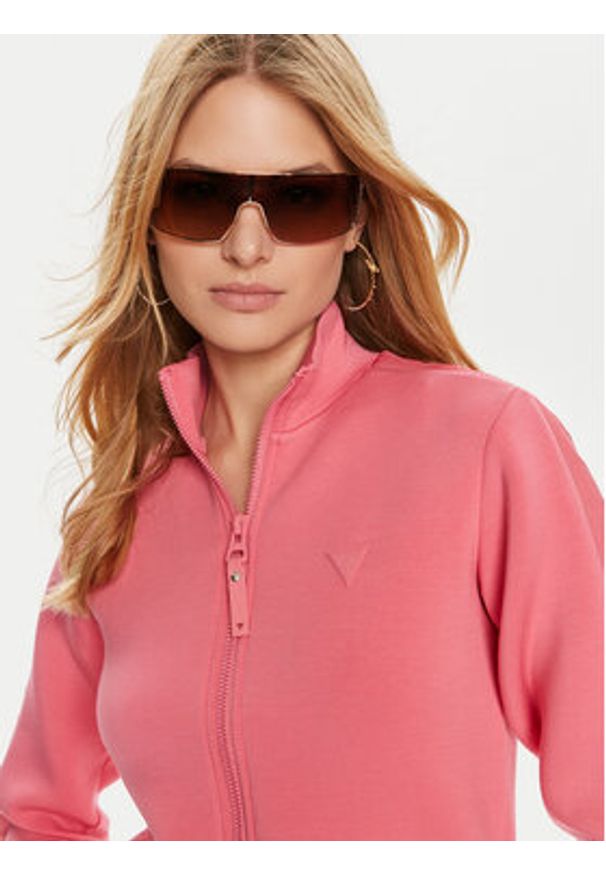 Guess Bluza V2YQ17 K7UW2 Różowy Regular Fit. Kolor: różowy. Materiał: wiskoza