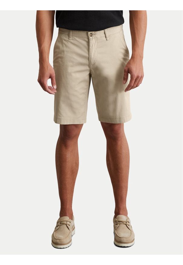 Marc O'Polo Szorty materiałowe 536 0111 15114 Beżowy Regular Fit. Kolor: beżowy. Materiał: bawełna