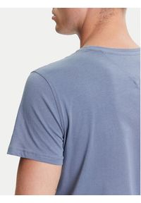 Tommy Jeans T-Shirt DM0DM04411 Niebieski Slim Fit. Kolor: niebieski. Materiał: bawełna