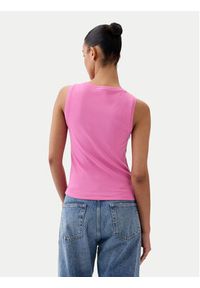 GAP - Gap Top 540735-10 Różowy Slim Fit. Kolor: różowy. Materiał: bawełna #6