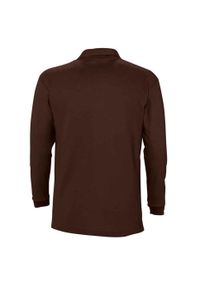 SOL'S - Koszulka Polo Z Długim Rękawem Dla Dorosłych Unisex Winter II. Okazja: na co dzień. Typ kołnierza: polo. Kolor: brązowy. Długość rękawa: długi rękaw. Długość: długie. Styl: casual