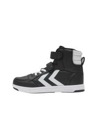 Hummel - Buty do chodzenia dla dzieci Hummerl high top Stadil Light Quick. Kolor: wielokolorowy, czarny, biały. Sport: turystyka piesza