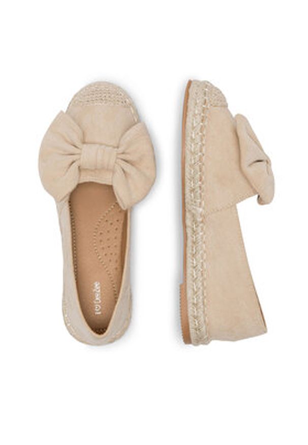 DeeZee Espadryle KL601-69 Beżowy. Kolor: beżowy. Materiał: materiał