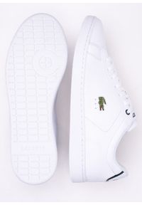 Sneakersy męskie białe Lacoste Carnaby BL21 741SMA0002-042. Kolor: biały. Materiał: dzianina. Sezon: lato. Sport: bieganie #2