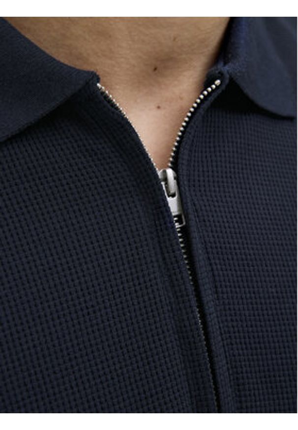 Jack & Jones Polo Austin 12279177 Granatowy Regular Fit. Typ kołnierza: polo. Kolor: niebieski. Materiał: syntetyk, bawełna