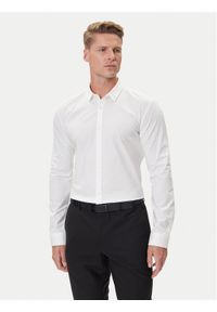 Hugo - HUGO Koszula Ero3 50475678 Biały Extra Slim Fit. Kolor: biały. Materiał: bawełna