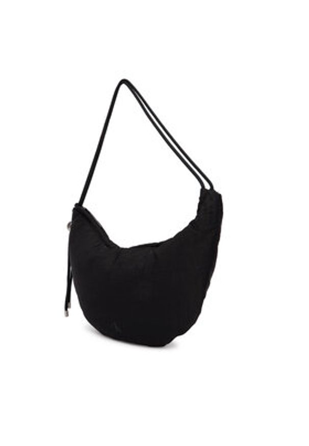 Calvin Klein Torebka Nylon Cord Small Hobo Bag LV04F3382G Czarny. Kolor: czarny