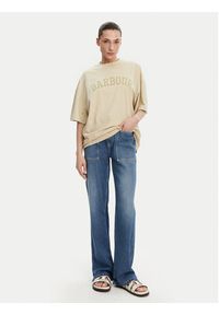Barbour T-Shirt Katie Relaxed LTS0664CR31 Beżowy Relaxed Fit. Kolor: beżowy. Materiał: bawełna