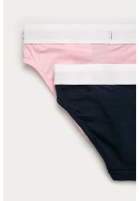 Calvin Klein Underwear - Figi dziecięce (2-pack). Kolor: różowy. Materiał: bawełna, dzianina, elastan. Wzór: gładki #2
