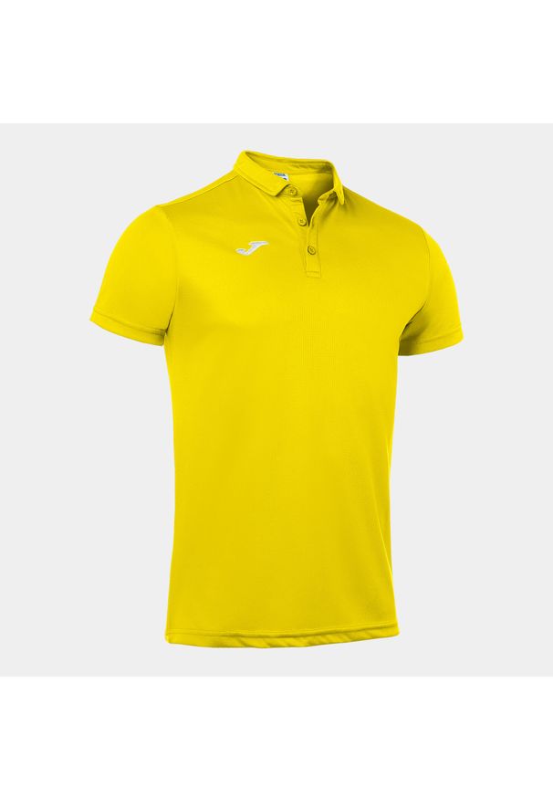 Koszulka polo do tenisa męska Joma Hobby. Typ kołnierza: polo. Kolor: żółty. Materiał: materiał. Wzór: gładki. Sport: tenis