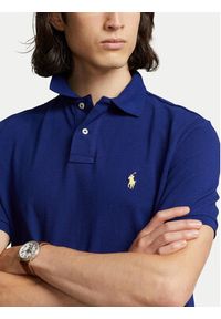 Polo Ralph Lauren Polo Core Replen 710795080 Granatowy Slim Fit. Typ kołnierza: polo. Kolor: niebieski. Materiał: bawełna