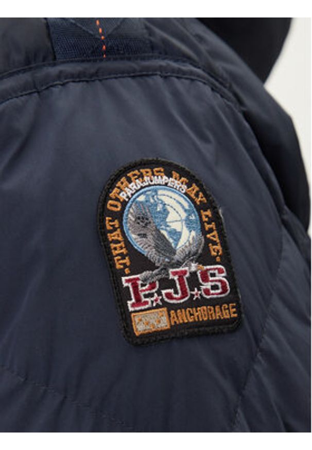Parajumpers Płaszcz zimowy Long Bear 25WMPMPUHF04 Granatowy Regular Fit. Kolor: niebieski. Materiał: syntetyk. Sezon: zima