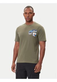 Napapijri T-Shirt S-Montepiana NP0A88SV Zielony Regular Fit. Kolor: zielony. Materiał: bawełna