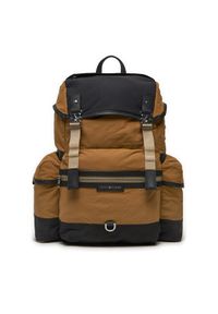 TOMMY HILFIGER - Tommy Hilfiger Plecak Premium Nylon Backpack AM0AM12494 Brązowy. Kolor: brązowy. Materiał: materiał #1