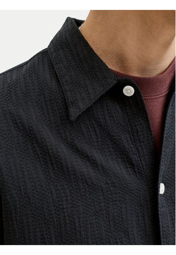 Jack & Jones Koszula Montauk 12293555 Czarny Relaxed Fit. Kolor: czarny. Materiał: bawełna