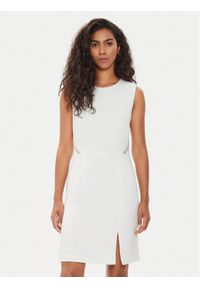 Morgan Sukienka koktajlowa 241-RFELIX Biały Slim Fit. Kolor: biały. Materiał: syntetyk, wiskoza. Styl: wizytowy