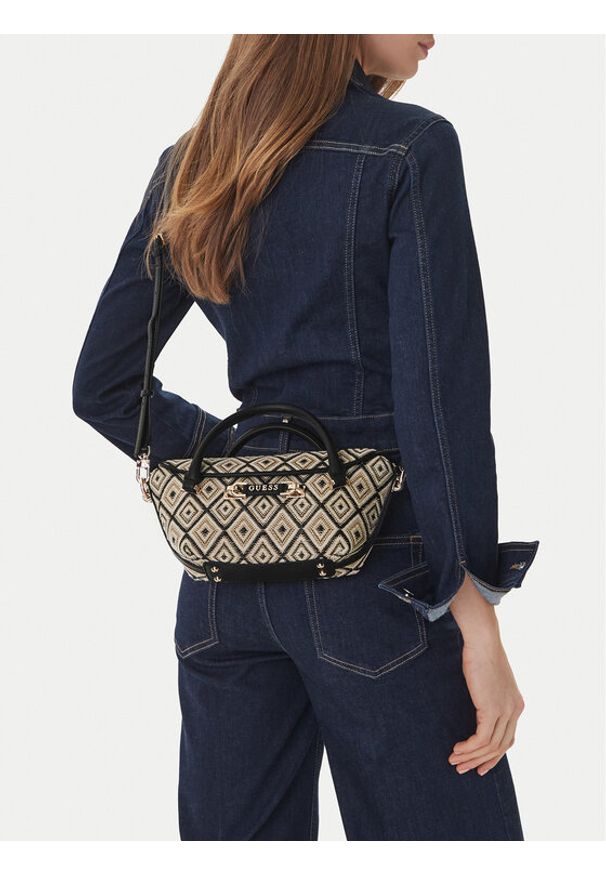 Guess Torebka Sophia Mini HWWG99 13760 Beżowy. Kolor: beżowy