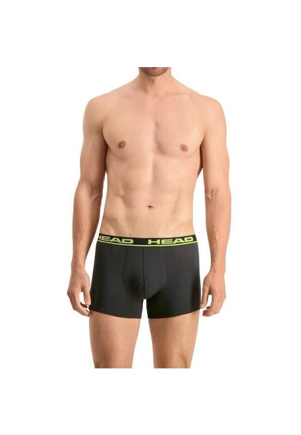 Bokserki męskie Head Basic Boxer 2 Pack. Kolor: zielony, wielokolorowy
