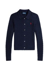 Polo Ralph Lauren Kardigan 211971881501 Granatowy Slim Fit. Typ kołnierza: polo. Kolor: niebieski. Materiał: bawełna #6