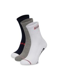 Zestaw 3 par wysokich skarpet unisex Hunter. Kolor: biały