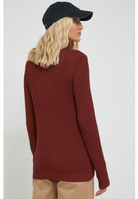 Vila sweter bawełniany damski kolor brązowy lekki. Okazja: na co dzień. Kolor: brązowy. Materiał: bawełna. Długość rękawa: długi rękaw. Długość: długie. Styl: casual #3