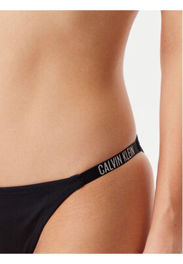 Calvin Klein Swimwear Dół od bikini KW0KW02891 Czarny. Kolor: czarny. Materiał: syntetyk