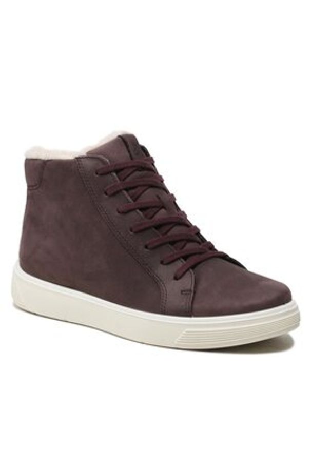 ecco - ECCO Botki Street Tray K GORE-TEX 70528302385 Fioletowy. Kolor: fioletowy. Materiał: skóra, nubuk. Styl: street