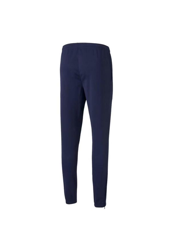 Puma - Męskie Treningowe Spodnie Do Biegania TeamRise Poly. Kolor: niebieski. Materiał: dresówka