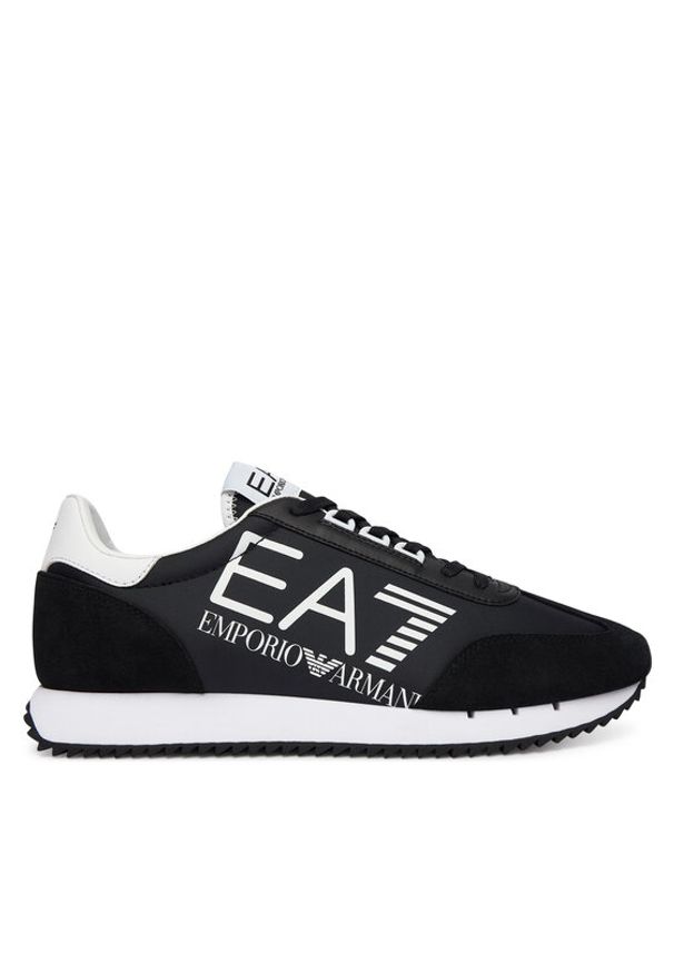 EA7 Emporio Armani Sneakersy 7X000541 AF18609 MZ175 Czarny. Kolor: czarny. Materiał: skóra