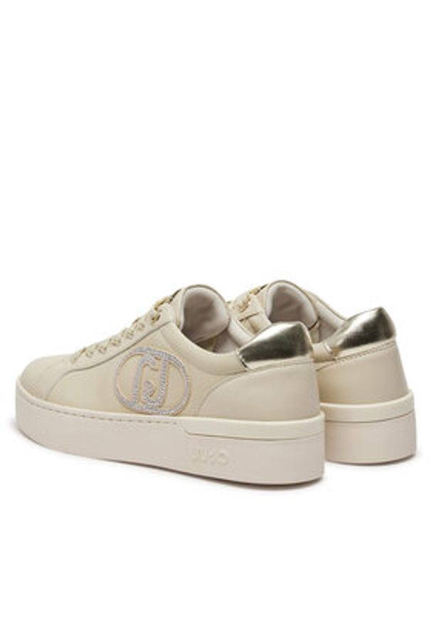 Liu Jo Sneakersy BF4023PX179S1858 Beżowy. Kolor: beżowy. Materiał: skóra