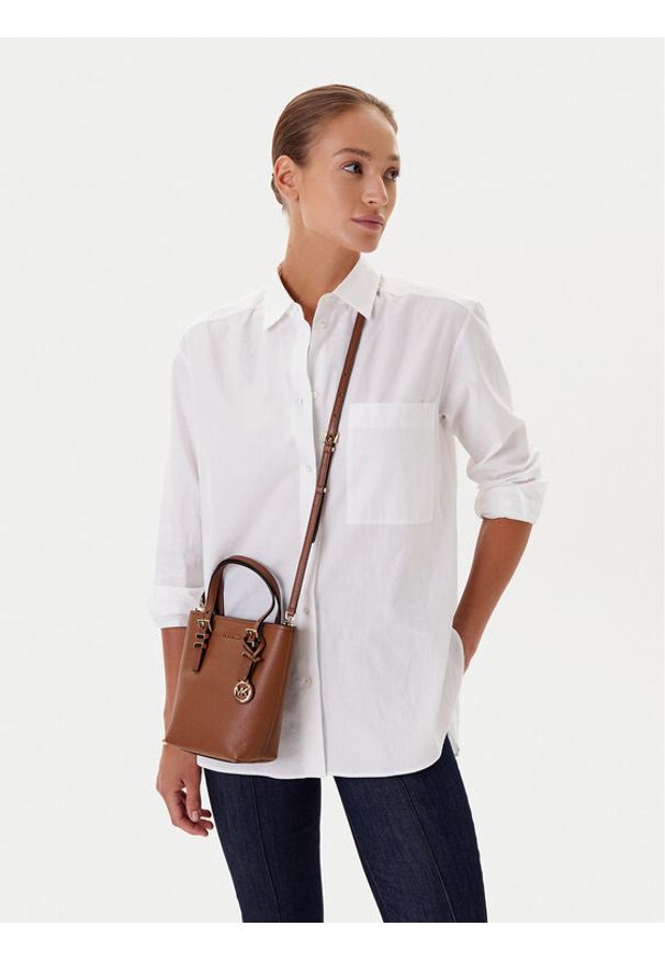 MICHAEL Michael Kors Torebka Quinn 32S5GQNC0L Brązowy. Kolor: brązowy. Materiał: skórzane