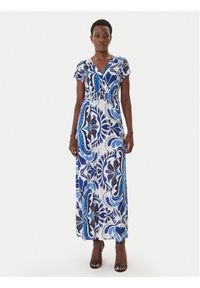 Morgan Sukienka letnia 261-RALIX Niebieski Regular Fit. Kolor: niebieski. Materiał: syntetyk. Sezon: lato #1