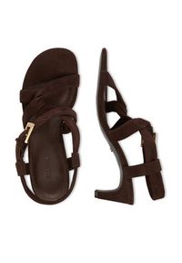 Gino Rossi - GINO ROSSI Sandały EO-124943 Brązowy. Kolor: brązowy. Materiał: skóra, zamsz #8