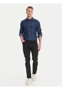 Guess Koszula M6GH88 D1052 Granatowy Regular Fit. Kolor: niebieski. Materiał: bawełna #5