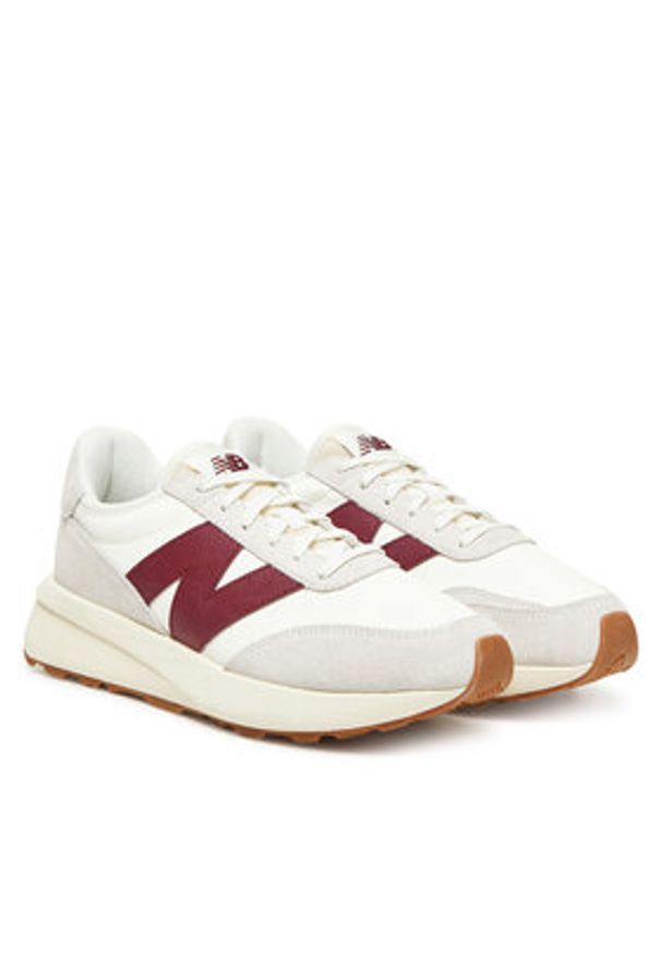 New Balance Sneakersy U370CB Beżowy. Kolor: beżowy. Materiał: skóra, zamsz