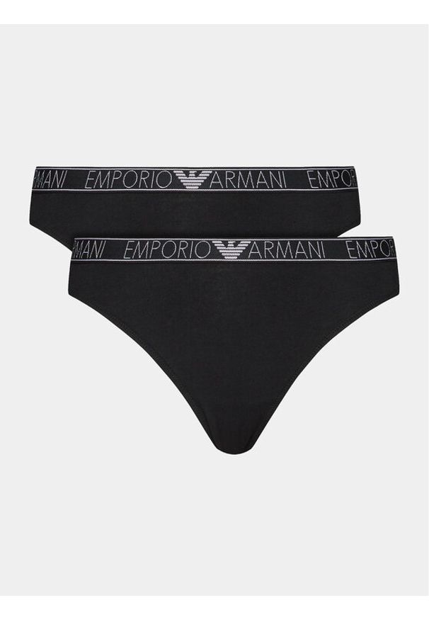 Emporio Armani Underwear Komplet 2 par fig brazylijskich 164752 4R223 00020 Czarny. Kolor: czarny. Materiał: bawełna