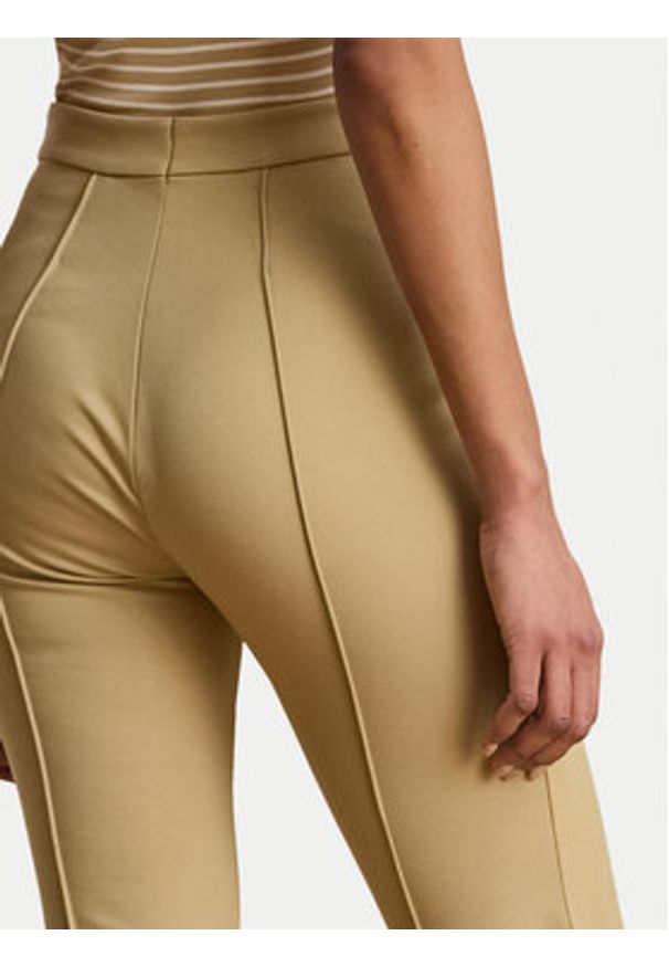 Lauren Ralph Lauren - LAUREN RALPH LAUREN Spodnie materiałowe 200P09085002 Beżowy Slim Fit. Kolor: beżowy. Materiał: wiskoza