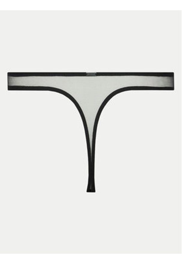 Calvin Klein Underwear Stringi 000QF7753E Czarny. Kolor: czarny. Materiał: syntetyk